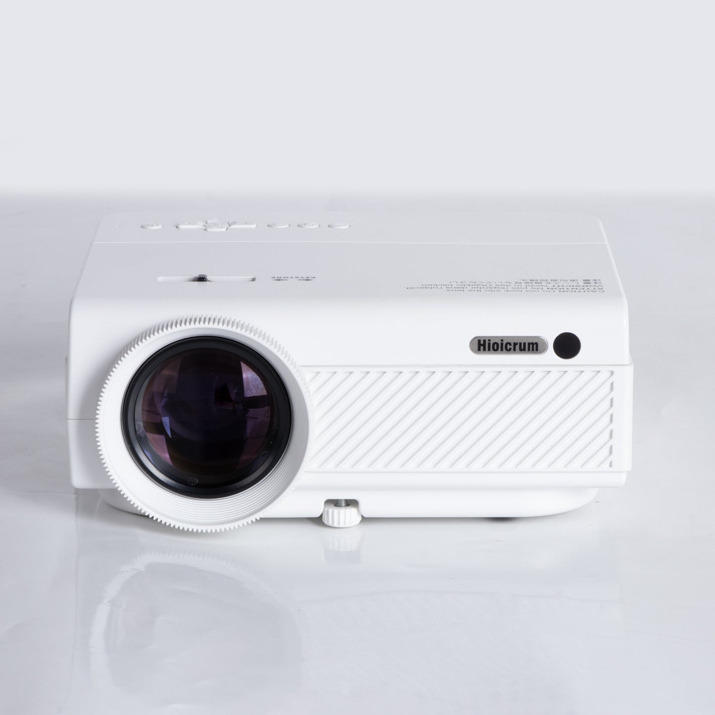 Hioicrum Projector, Native 1080P Bluetooth Projector, Portable Outdoor Movie Projector, Full HD Mini Projector with Speaker for Home Bedroom, Compatible with Smartphone,HDMI,USB,AV,Fire Stick,PS5